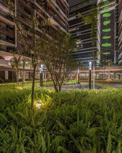 Detalhe Praça Privativa Noite