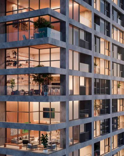 Perspectiva Ilustrada - Detalhe da Fachada