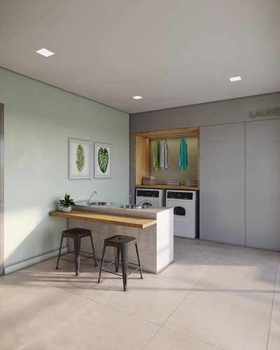 Perspectiva Ilustrada - Lavanderia