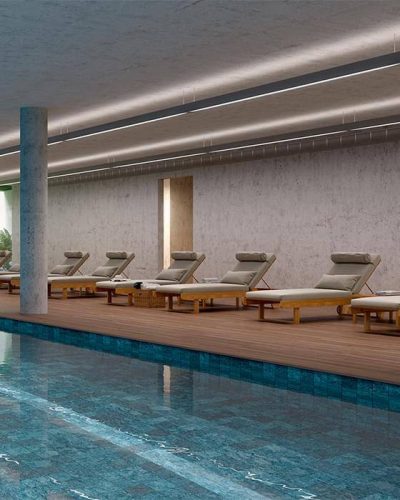 Perspectiva Ilustrada - Piscina Coberta