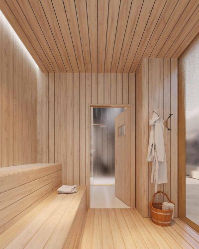 Perspectiva Ilustrada - Sauna Seca
