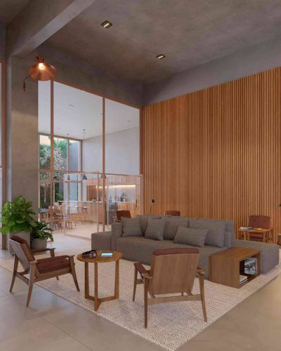 Perspectiva Ilustrada – Central Lounge