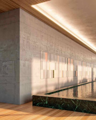 Perspectiva Ilustrada – Piscina Aquecida com raia de 25 m²