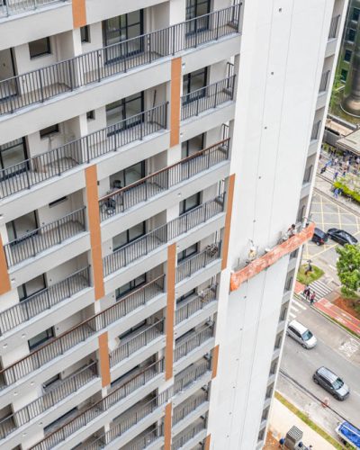 Textura da fachada - Foto tirada em Mar.2025
